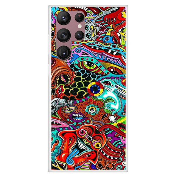 Deco Samsung Galaxy S22 Ultra cover - Flerfarvet Multicolor