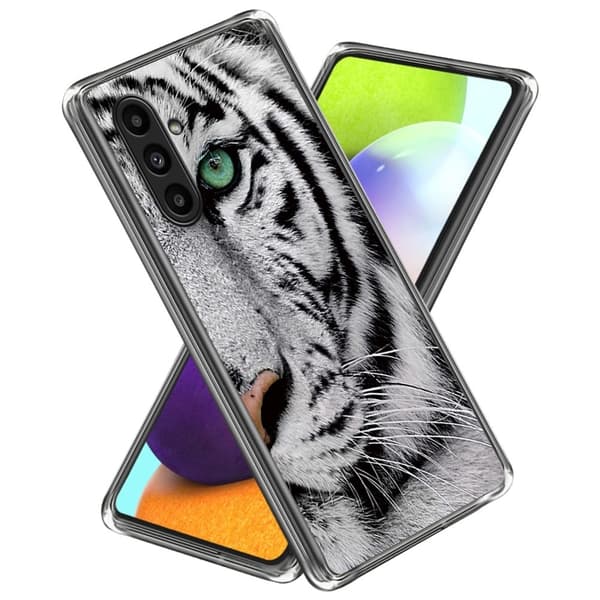 Deco Samsung Galaxy A14 deksel - Tigerhode Silver grey