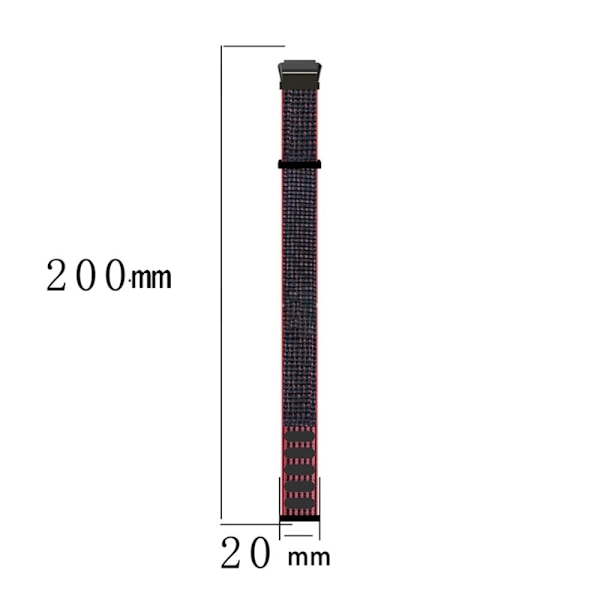 Huawei Band 7 urrem i nylon - Sort Black