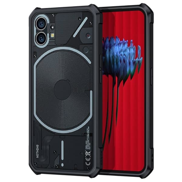 Støtsikkert hybriddeksel for Nothing Phone (1) - Svart Black