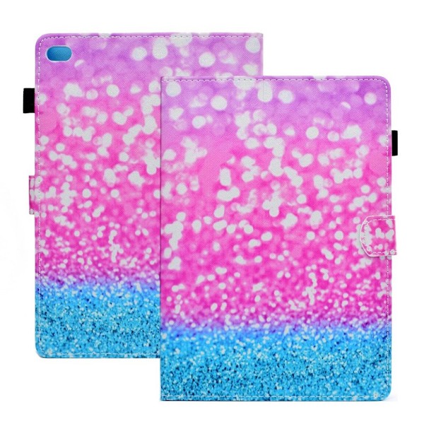 iPad (2018) mønstret PU læder flip etui - Glitter Mønster Multicolor