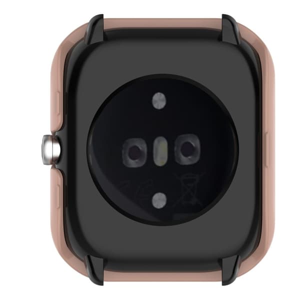 Amazfit GTS 4 Mini cover with tempered glass screen protector - Sakura Pink Rosa