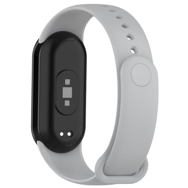 Xiaomi Smart Band 8 enkel silikonrem - Grå Silver grey