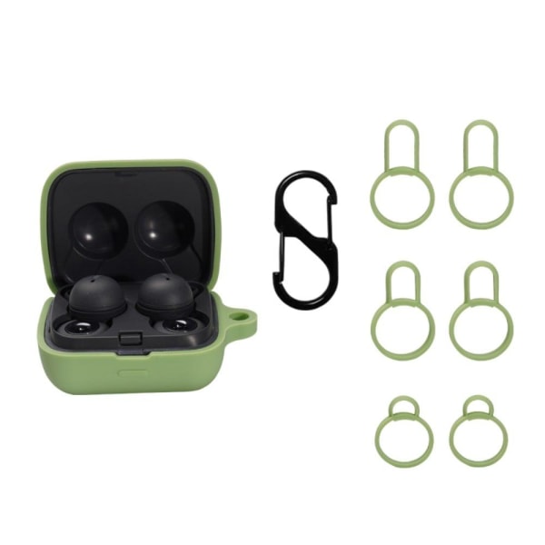 Sony LinkBuds silicone charging case with buckle - Green Green