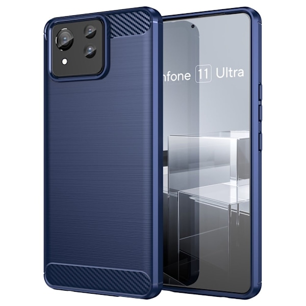 Carbon Flex Asus Zenfone 11 Ultra deksel - Blå Blue