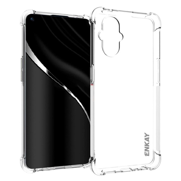 ENKAY klart faldsikkert etui til OnePlus Nord N20 5G Transparent