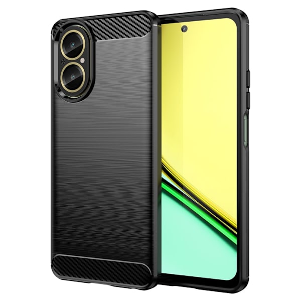 Carbon Flex Realme C67 cover - Sort Black