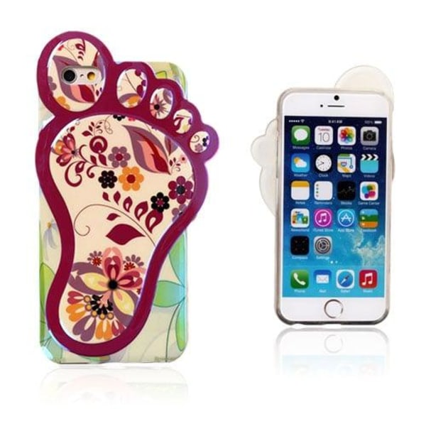 3D Foot (Charmig Blomster) iPhone 6 Skal multifärg
