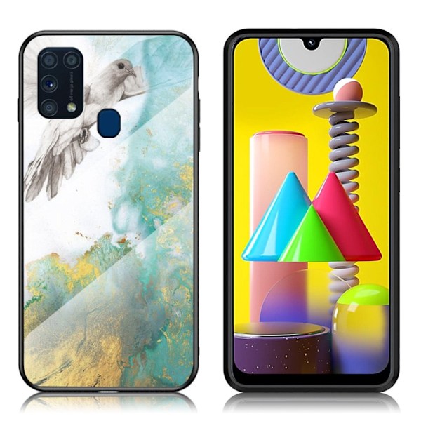 Fantasy Marble Samsung Galaxy M31 kuoret - Lentävä kyyhkynen Multicolor