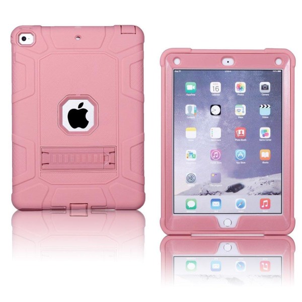iPad (2018) lujatekoinen suojakuori - Pinkki Multicolor