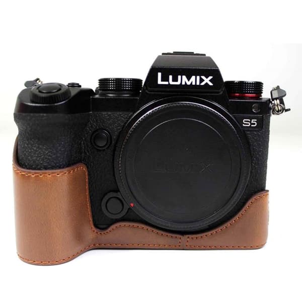 Panasonic Lumix S5 læderetui - Kaffe Brown