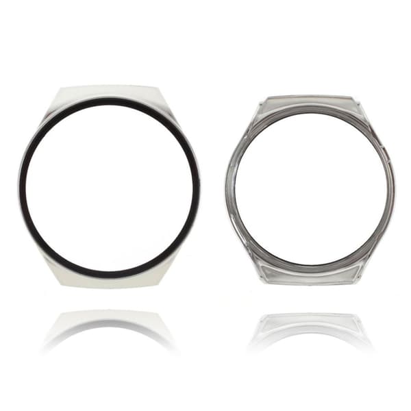 Stilfuld ramme med hærdet glas til Huawei Watch GT 2e - Sølv Silver grey