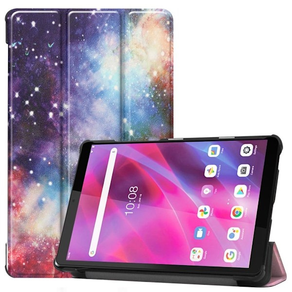 Lenovo Tab M8 (3. sukupolvi) kolmiosainen nahkakotelo - Tähtisumu Multicolor