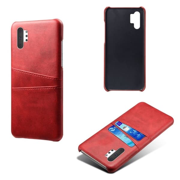 Dual Card Samsung Galaxy Note 10 Pro cover - Rød Red