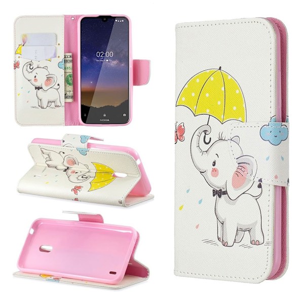 Wonderland Nokia 2.2 kotelot -   Norsu ja sateenvarjo Multicolor