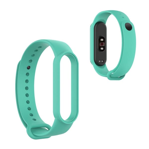 Xiaomi Mi Smart Band 6 / 5 blank silikone-urrem - Blågrøn Green