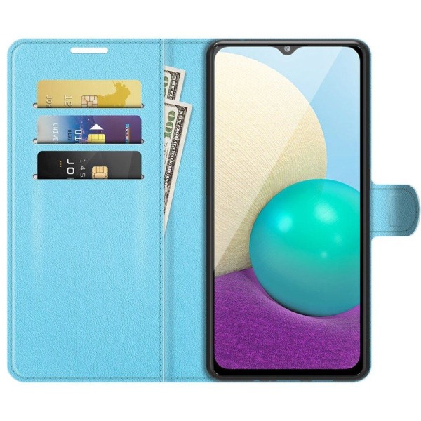 Classic Samsung Galaxy A02 Flip etui - Blå Blue