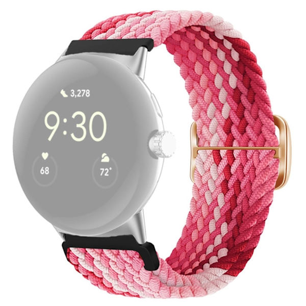 Google Pixel Watchin nylonkellohihna - Mansikanpunainen Red