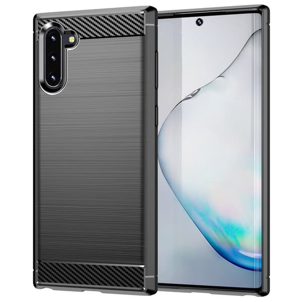 Carbon Flex Etui Samsung Galaxy Note 10 - Svart Black