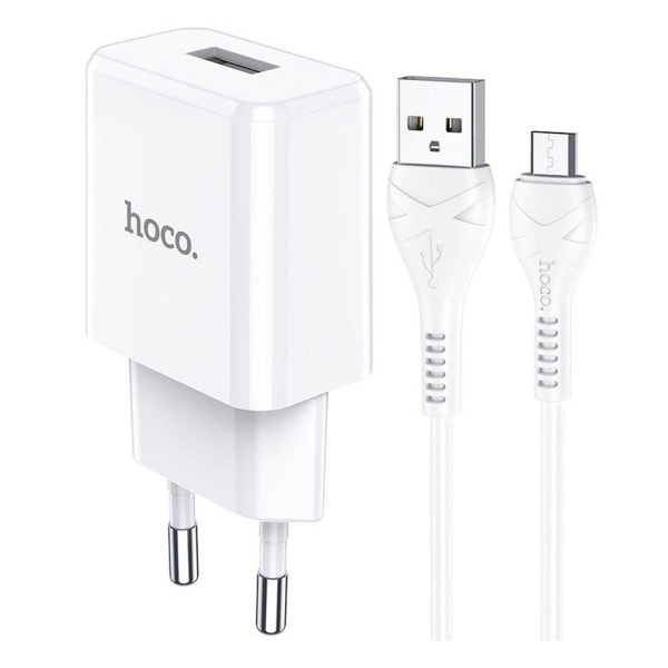 HOCO N9 Especial single port charger set(Micro)(EU) - white White
