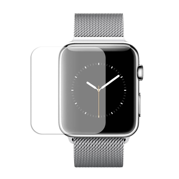 Apple Watch 38mm heltäckande skärmskydd i härdat glas Transparent