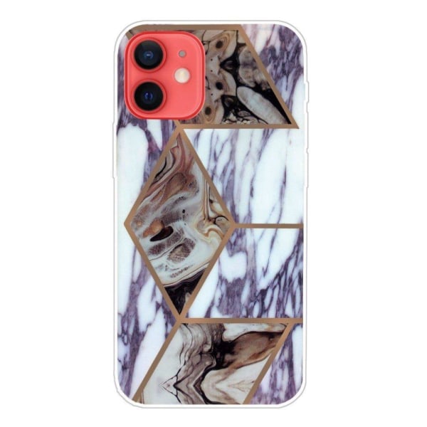 Marble design iPhone 13 cover - Blå Og Brun Marmor Multicolor