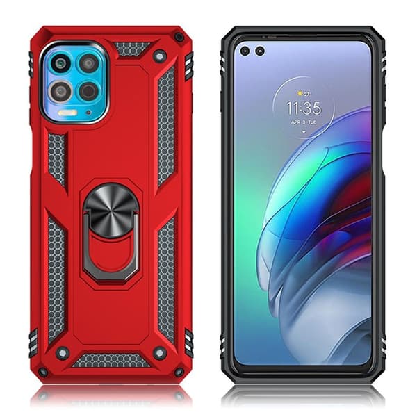 Bofink Combat Motorola Moto G100 / Edge S Suojakotelo - Punainen Red