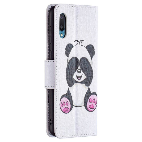 Wonderland Samsung Galaxy A02 Flip Etui - Sød Panda White