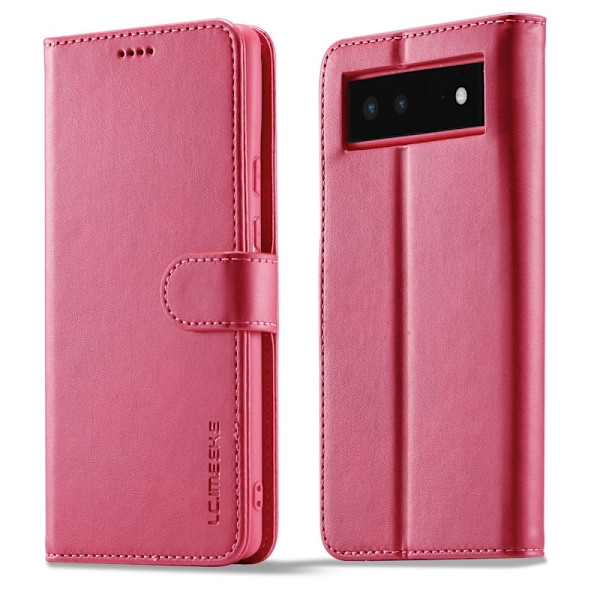 LC.IMEEKE Google Pixel 6 flip case - Ruusu Pink