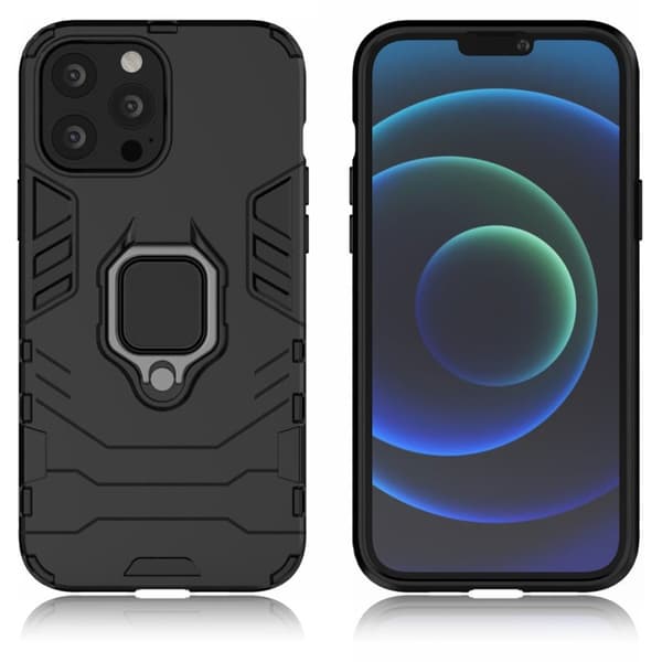 Ring Guard-etui - iPhone 13 Pro Max - Svart Black