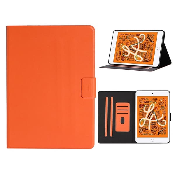 Auto Wake Sleep Stand Smart Leather Tablet Cover iPad Mini 1/2/3/4/5 - Orange Orange