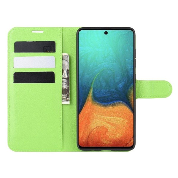 Classic Samsung Galaxy A71 flip kuoret - Vihreä Green