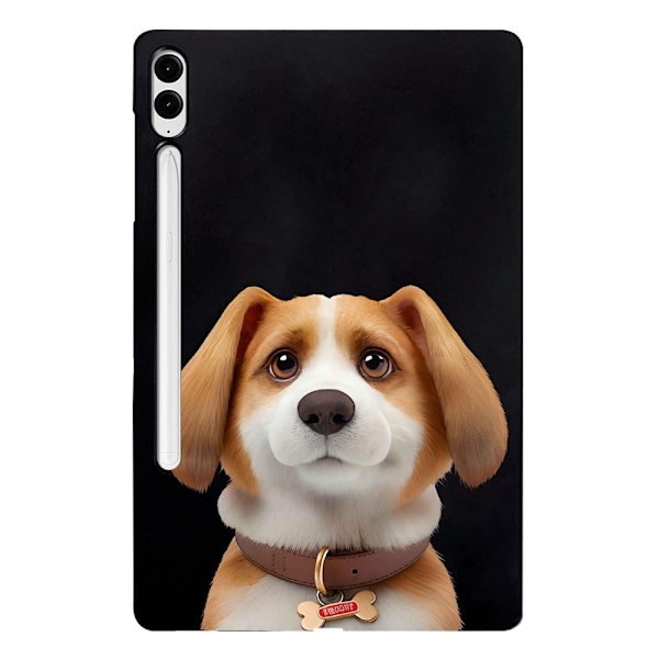Samsung Galaxy Tab S10 Plus / S9 FE Plus / S9 Plus Case Pattern Printing Slim Flexible Tablet Protective Cover - Harrier Beagle Brown