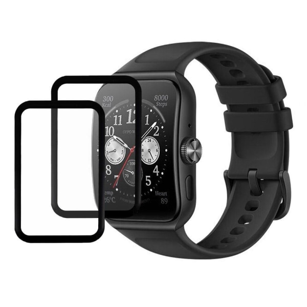 2Pcs Oppo Watch 3 Pro kaareva reuna selkeä näytönsuojain Transparent