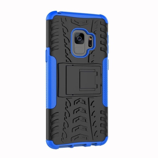 Samsung Galaxy S9 Plus anti-slip dæk Mønster TPU etui - blå Blue