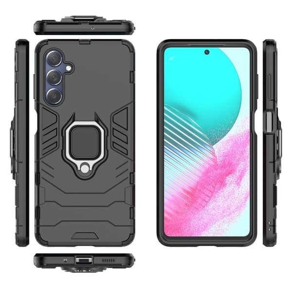 Rengassuojakotelo - Samsung Galaxy M54 - Musta Black