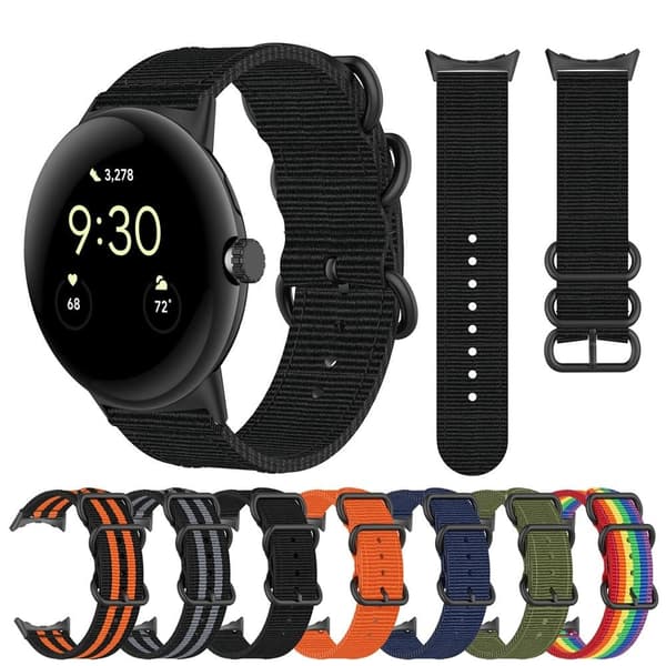 Klockarmband i nylon för Google Pixel Watch - Orange Orange