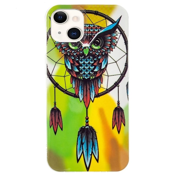 Deco iPhone 14 Etui - Ugle Multicolor