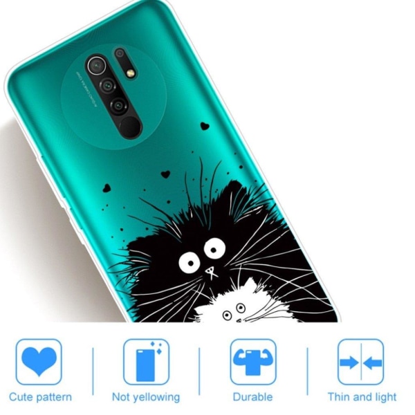 Deco Xiaomi Redmi 9 Suojakotelo - Two Cats Black