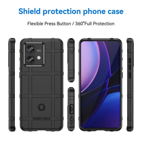 Rugged Shield Etui Motorola Edge 40 Neo 5g - Sort Black