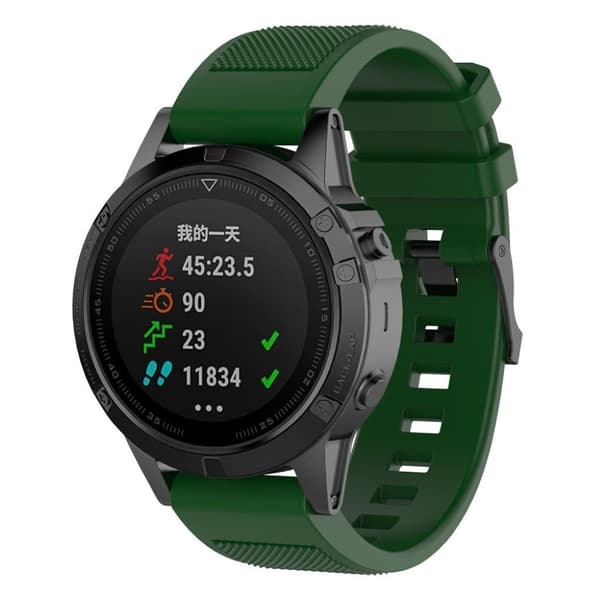 Garmin Approach S60 klockarmband silikon - Mörkgrön multifärg
