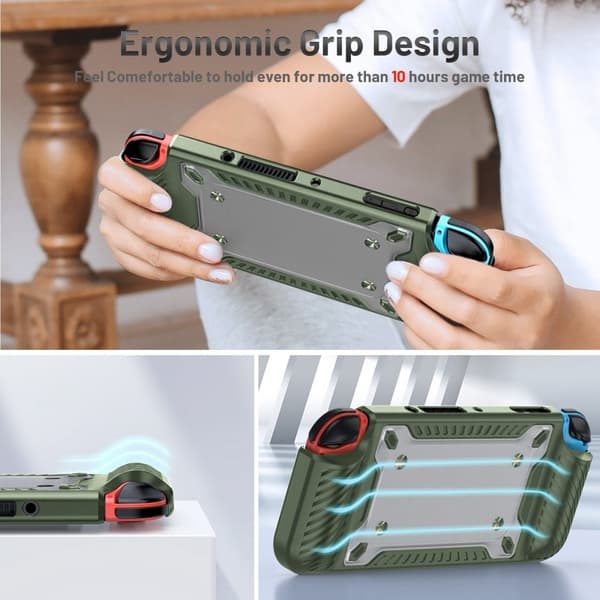 Enkelt skydd för Nintendo Switch OLED - Militärgrön Grön