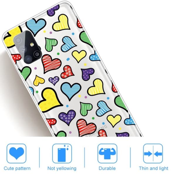 Deco Samsung Galaxy M51 Etui - Hjeter Multicolor