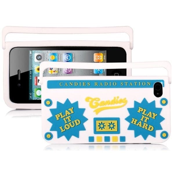 Ghetto Blaster (valkoinen) iPhone 4/4S -kuori White
