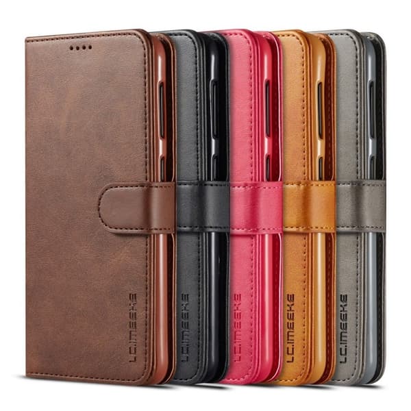 LC.IMEEKE Samsung Galaxy A10 flip etui - Svart Black