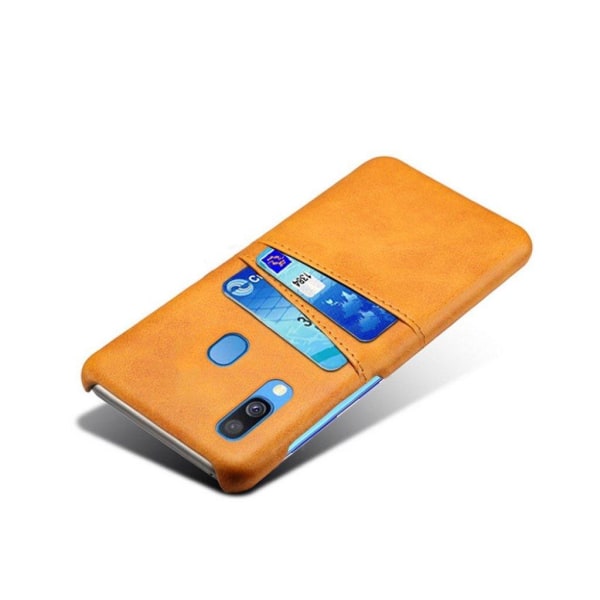Dual Card cover - Samsung Galaxy A40 - Orange Orange