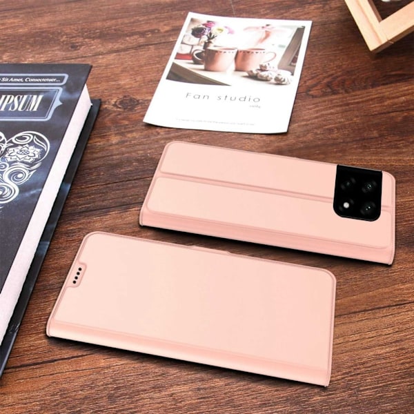 Smidigt och tunt PU-läder OnePlus 10 Pro fodral - Rosa Rosa