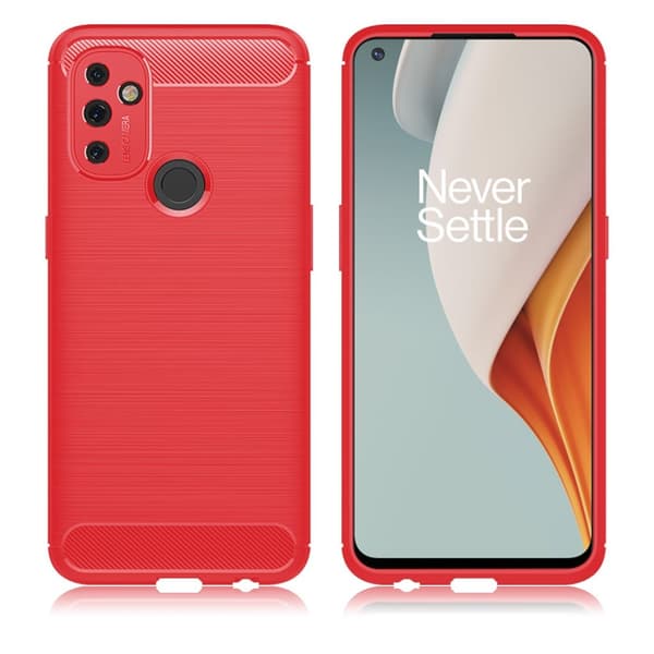 Carbon Flex OnePlus Nord N100 kotelot - Punainen Red