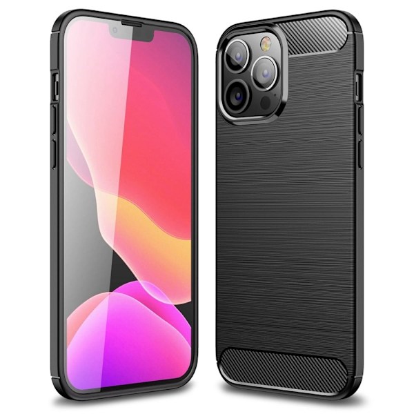 Carbon Flex iPhone 14 Pro Max deksel - Svart Black