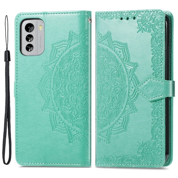 Mandala Nokia G60 Flip Fodral - Grön Grön